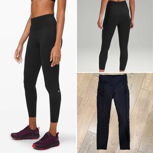 Lululemon | Fast and Fee High-Rise Tight 25" Black | Size 6